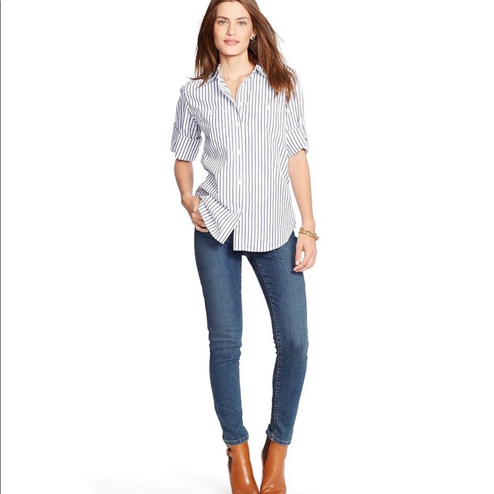 Lauren Ralph Lauren Striped Cotton pocket Shirt